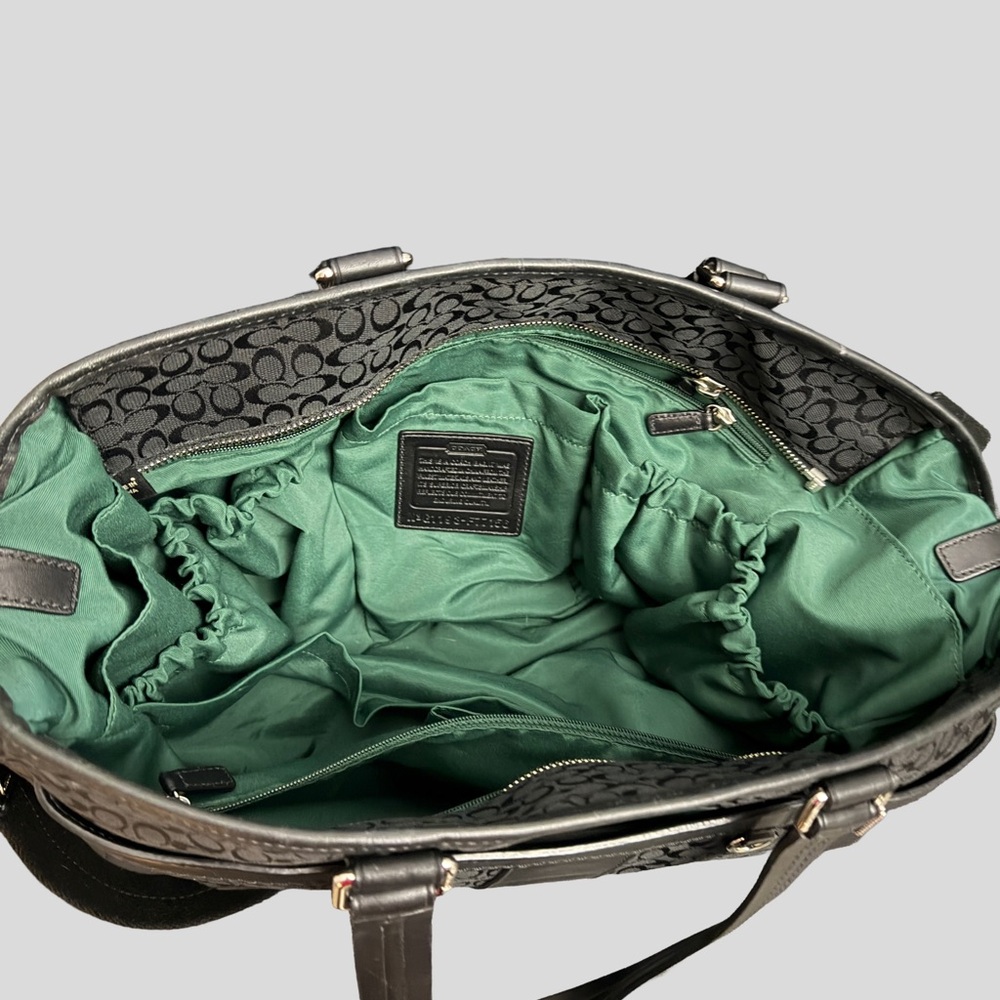 Coach Black Signature Bag - Picture 2 of 5
